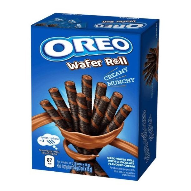 20x Oreo Wafer Roll Choco 54g - Candy24 - Großhandel - B2B