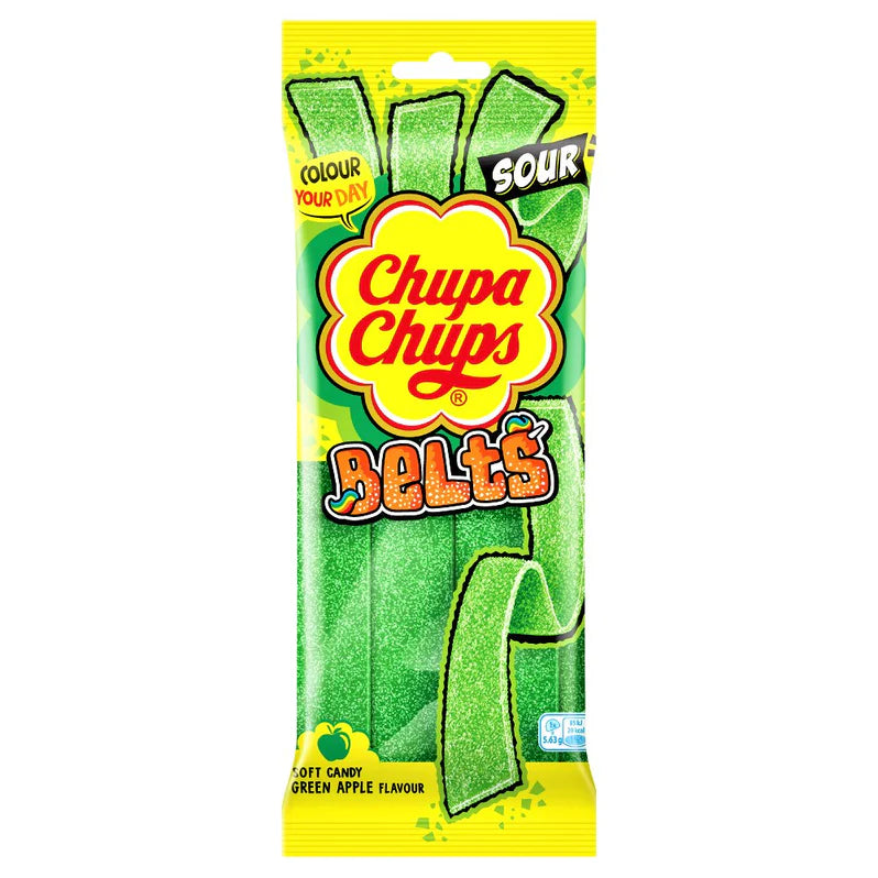 Chupa Chups Sour Belt Green 90g