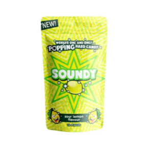 Soundy Popping Hard Candy Lemon 30g