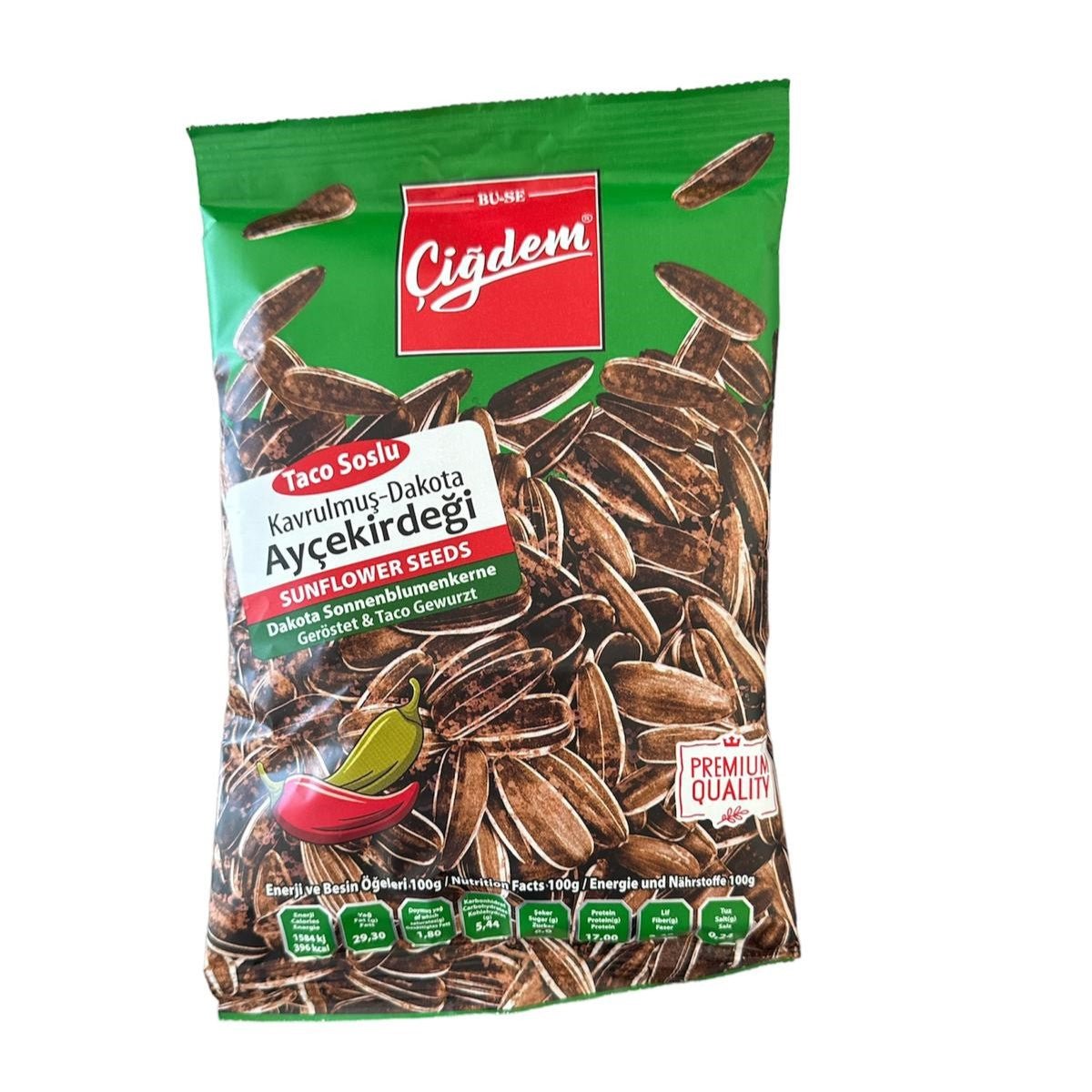 Cigdem Sonnenblumenkerne Geröstet & Taco Gewürzt 140gr. - Kingofcandy.de