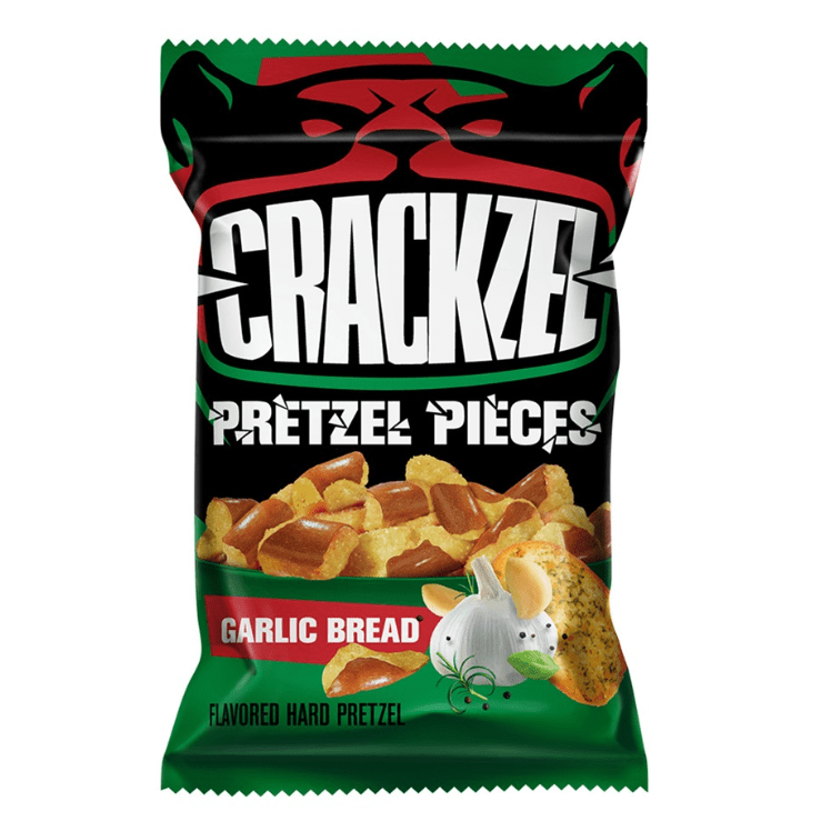 Crackzel Pretzel Pieces Garlic Bread 85g - Kingofcandy.de