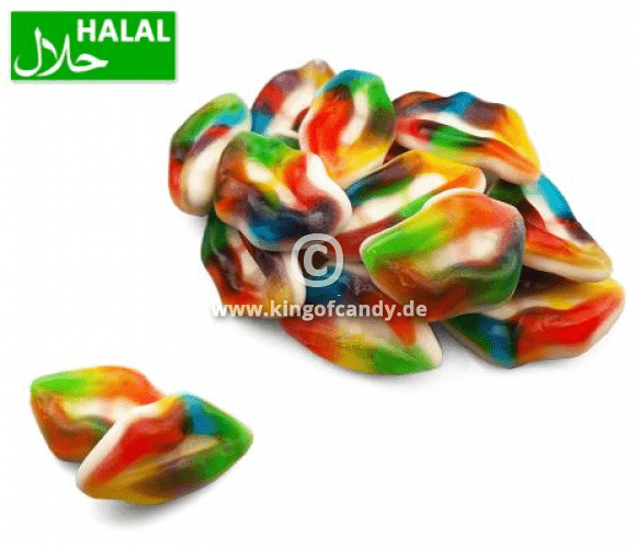 DP Jelly Rainbow Lips 1 Kilo - Kingofcandy.de