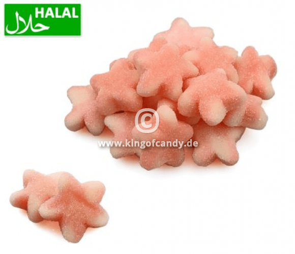 DP Sugared Pink Twist Stars 1 Kilo - Kingofcandy.de