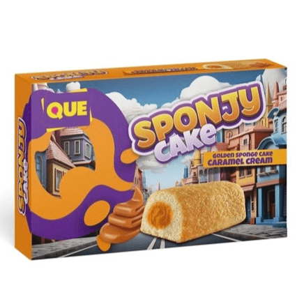 Que Sponjy Cake Caramel Cream 200g - Kingofcandy.de