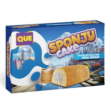 Que Sponjy Cake Milk Cream 200g - Kingofcandy.de