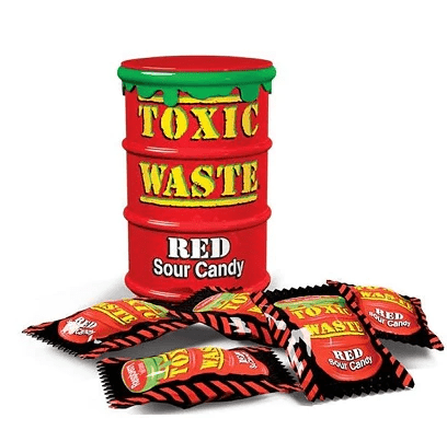 Toxic Waste Red Sour Candy 42g - Kingofcandy.de