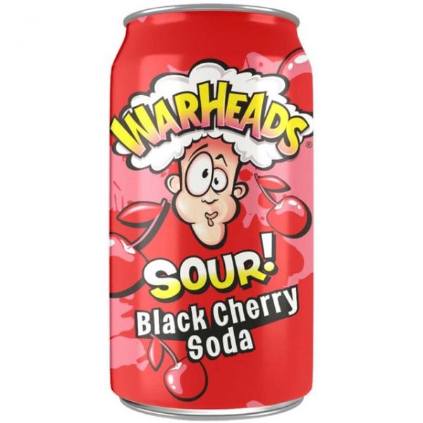 WarHeads Black Cherry Soda 355ml - Kingofcandy.de